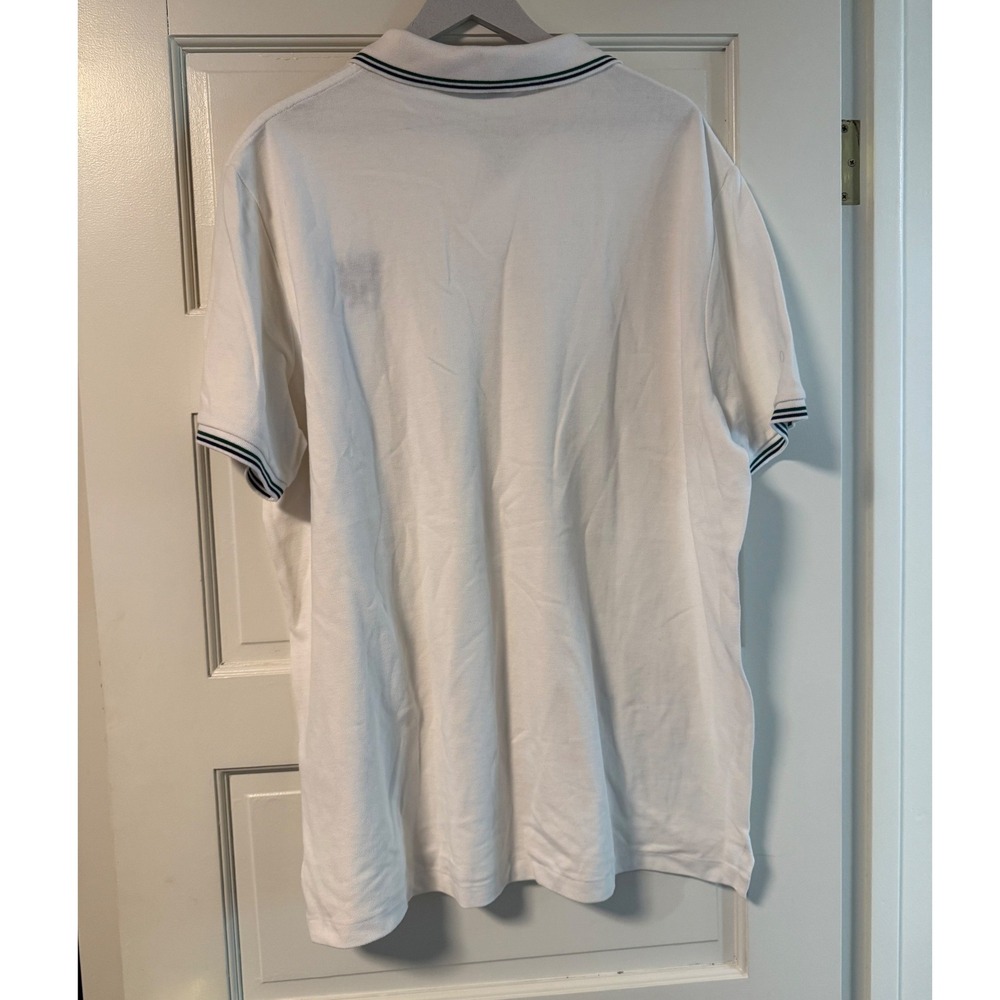Polo Ralph Lauren Mens XL Classic Fit White Tennis Racket Embroidered Polo Shirt - Picture 4 of 7